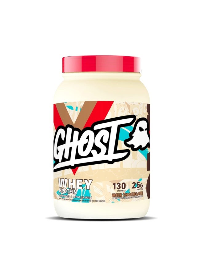 GHOST Whey Protein Powder – Milk Chocolate Flavor – 26 Servings - Image 1